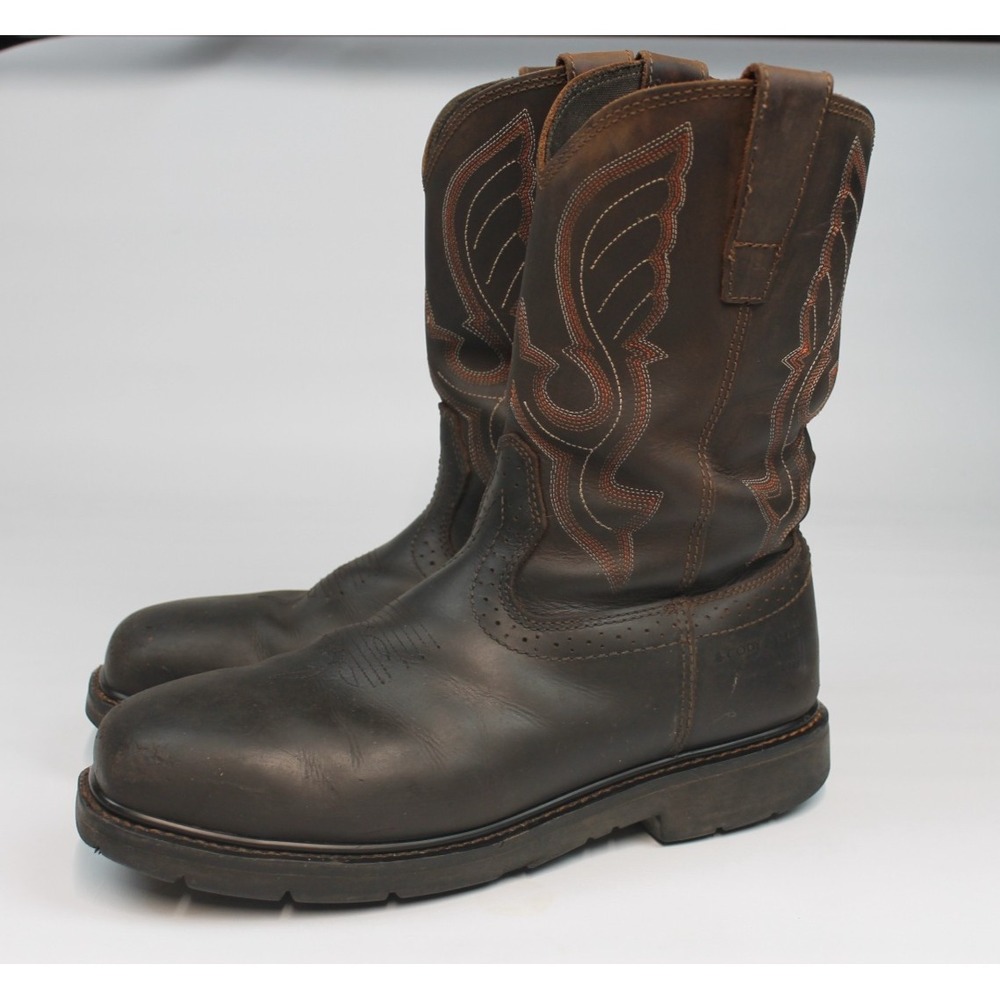 Cody James Brown Men's Western Work Boots Composite Toe, 11EE